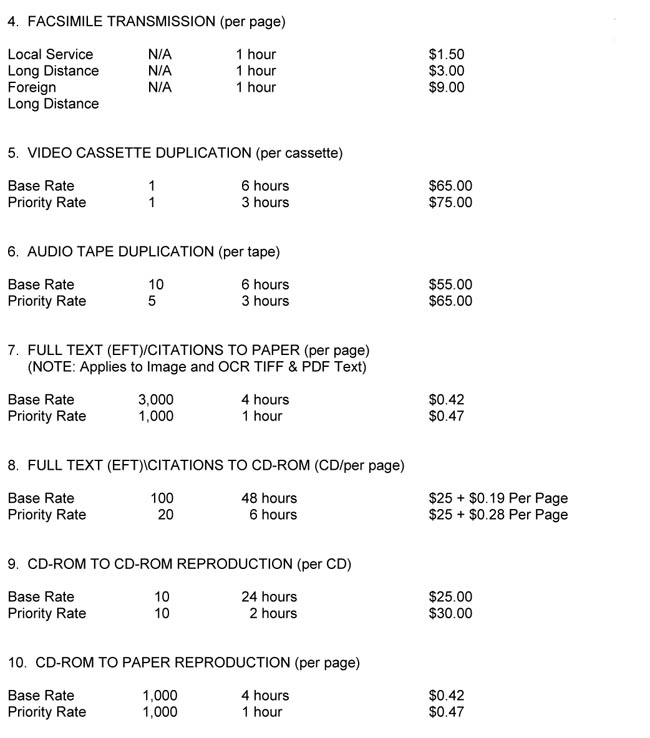 NRC PRICING 2