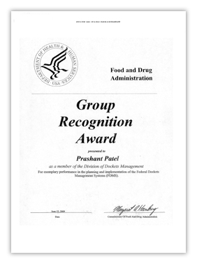 FDA Recognition Letter